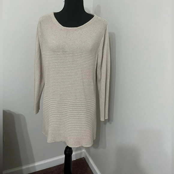 JOSEPH A Cream Color Knit Sweater XL - Picture 1 of 11
